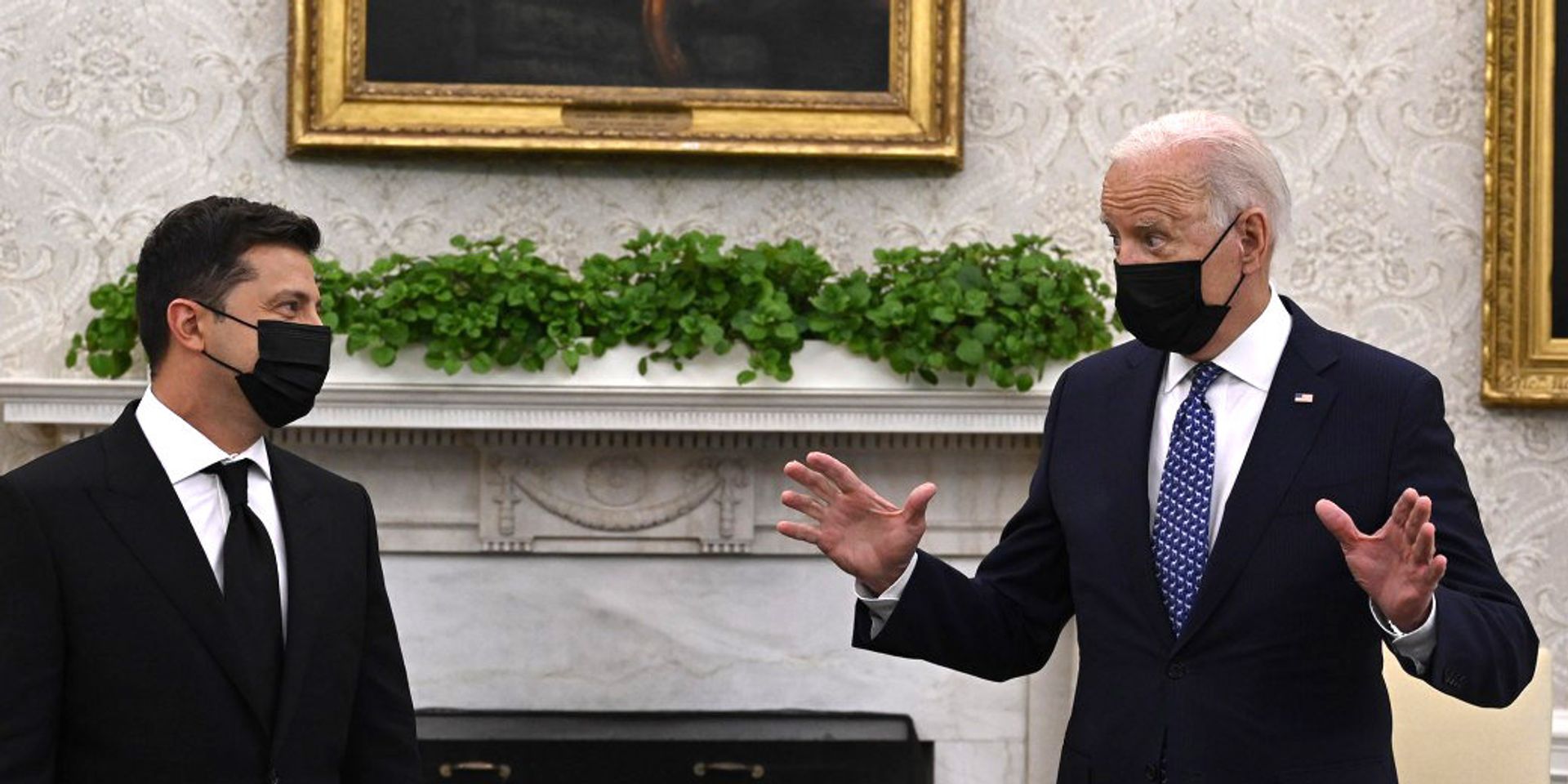 Президент Украины Владимир Зеленский и президент США Джо Байден в Вашингтоне Президент Украины Владимир Зеленский и президент США Джо Байден в Вашингтоне - ИноСМИ, 1920, 14.09.2021