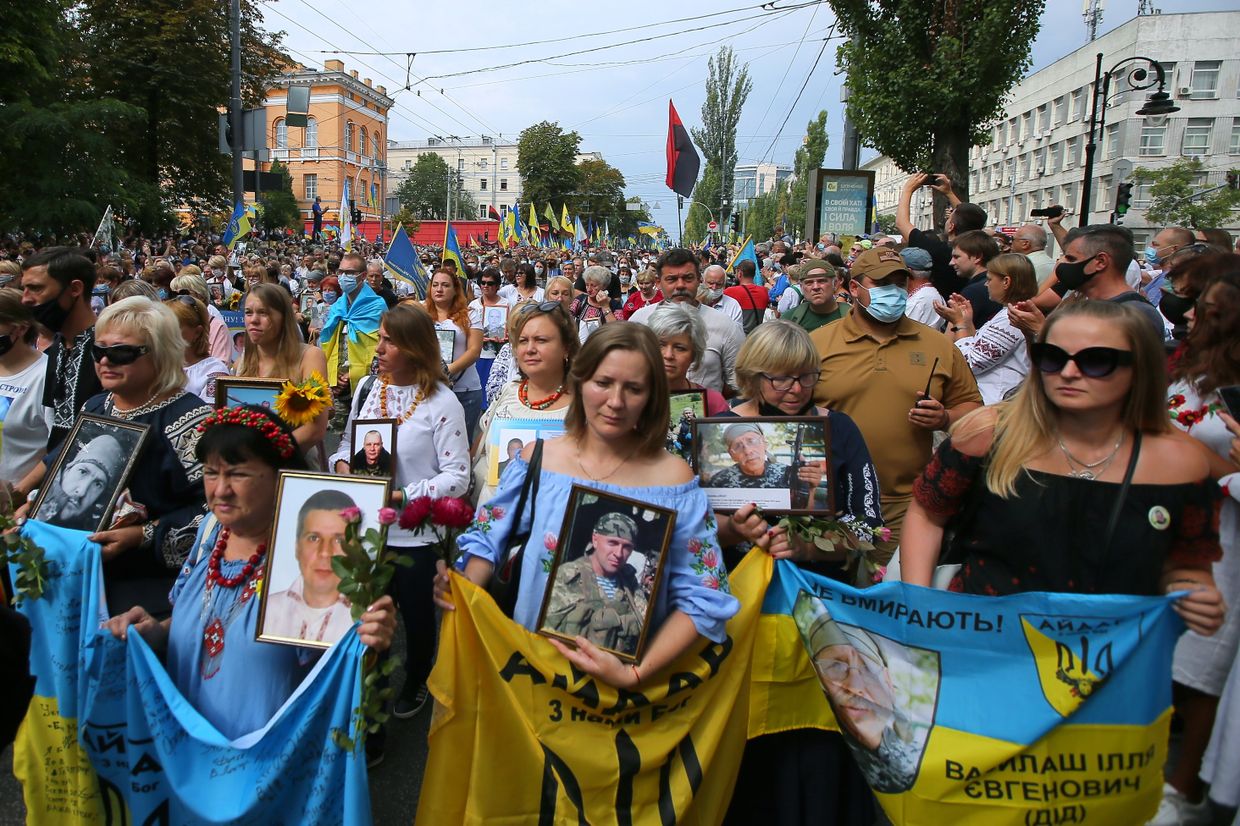Марш защитников в Киеве