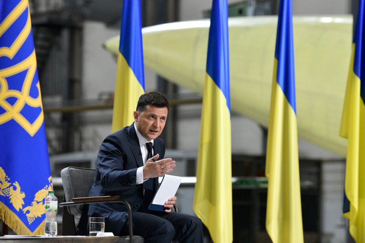 Пресс-конференция президента Украины В. Зеленского