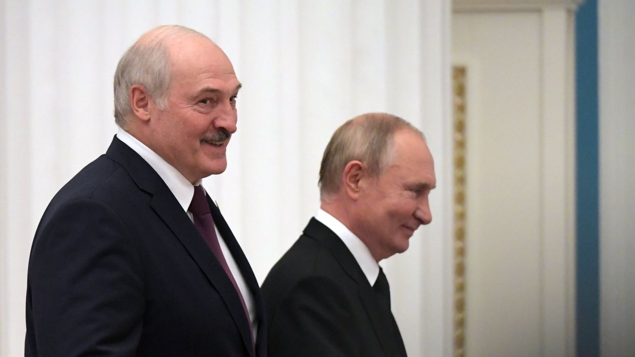 Переговоры президента РФ В. Путина с президентом Белоруссии А. Лукашенко