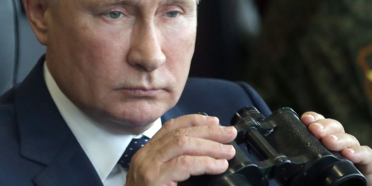 Президент РФ В. Путин посетил учения Запад -2021