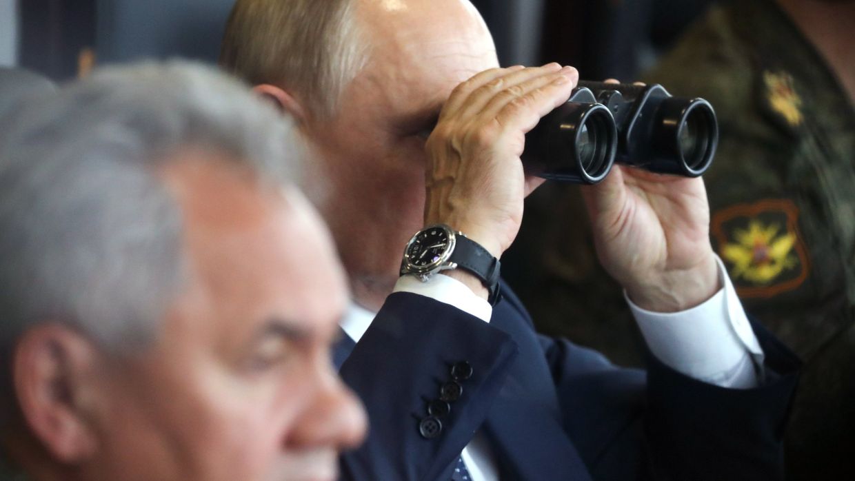 Президент РФ В. Путин посетил учения Запад -2021