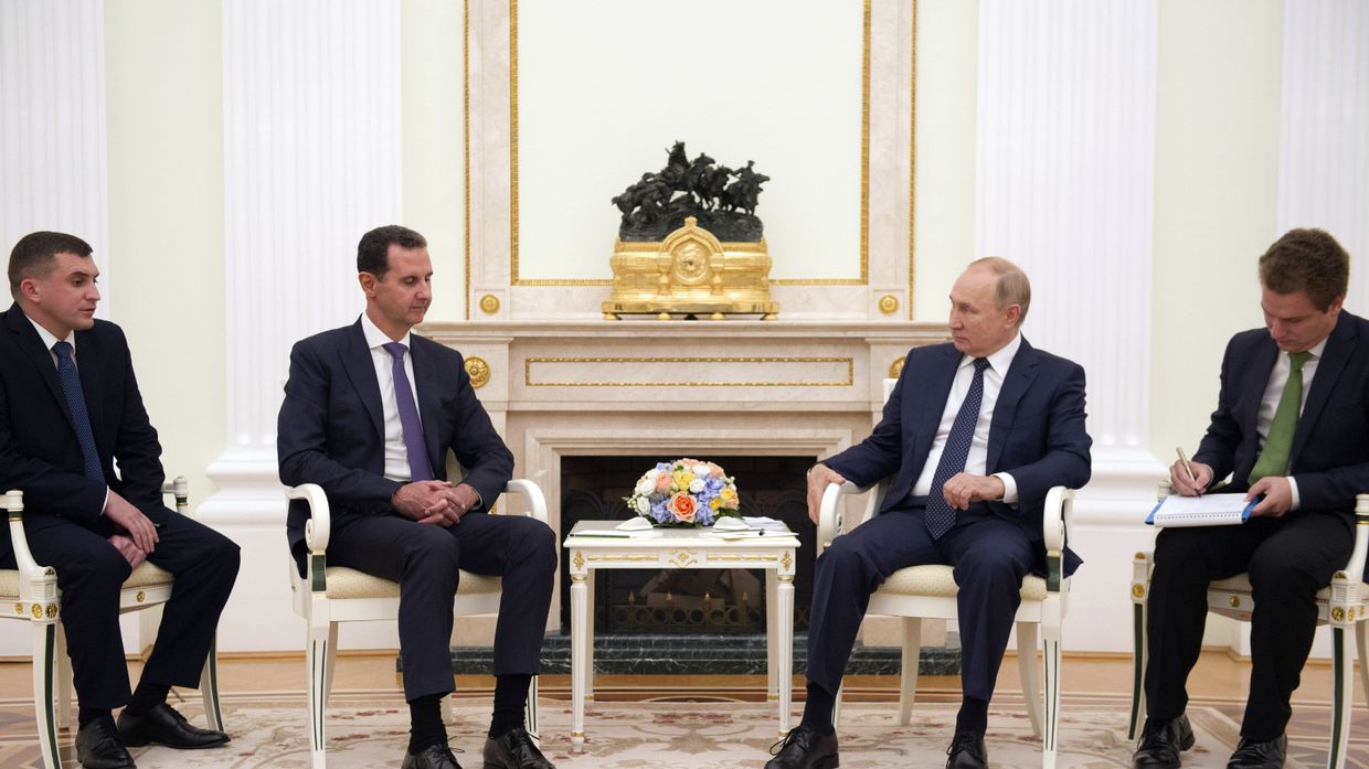 Встреча президента РФ В. Путина с президентом Сирии Б. Асадом Встреча президента РФ В. Путина с президентом Сирии Б. Асадом