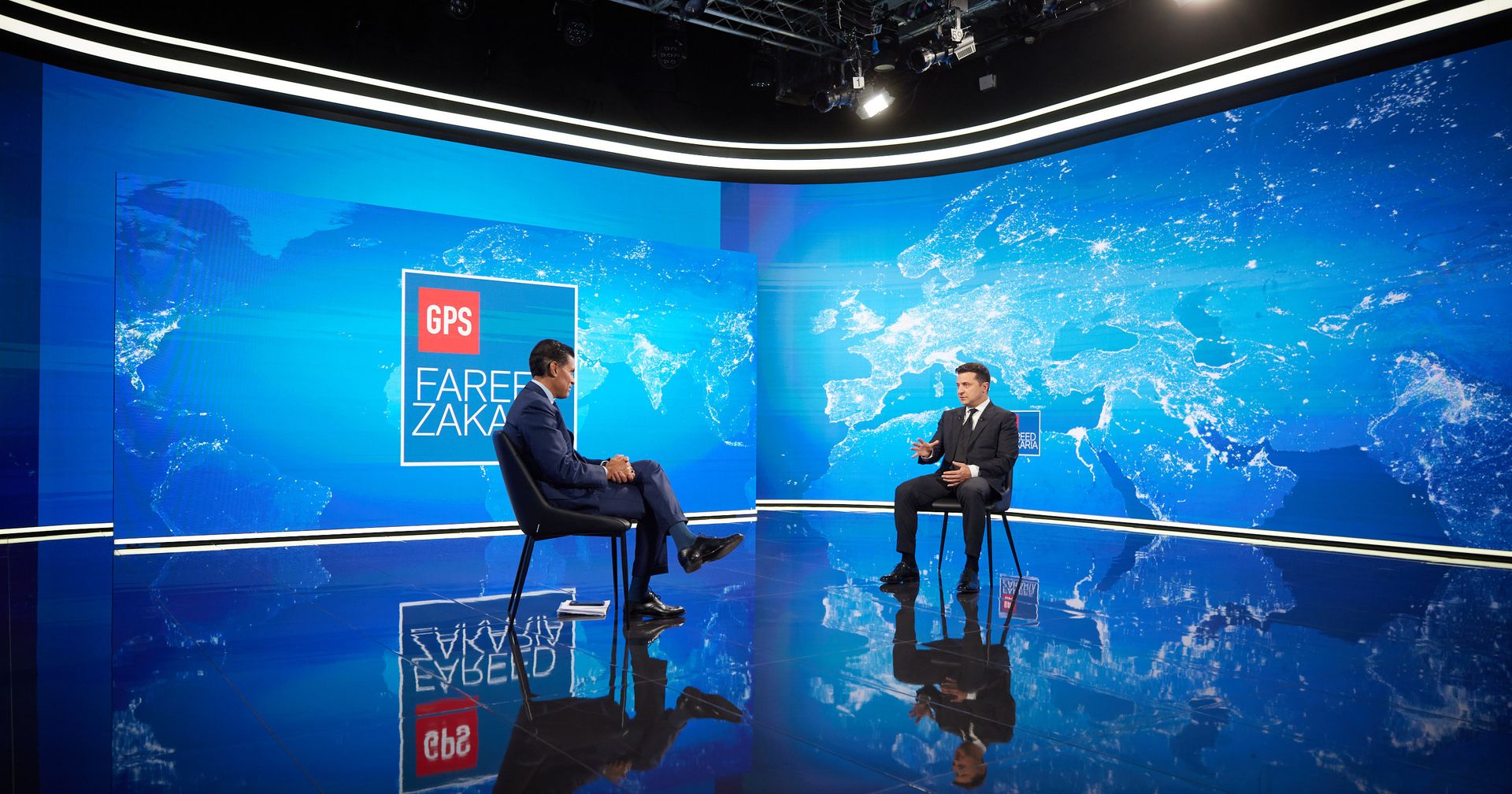 Владимир Зеленский дает интервью CNN - ИноСМИ, 1920, 16.09.2021