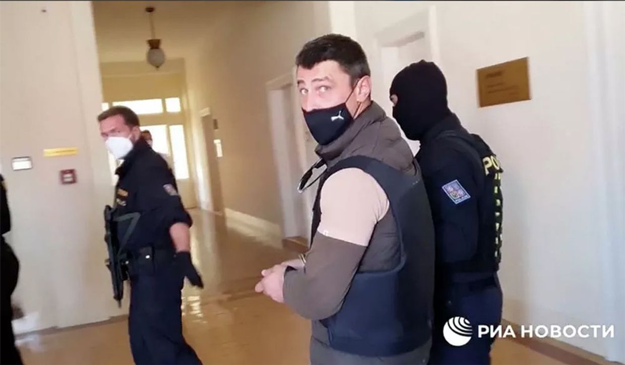 Александр Франчетти в суде в Праге