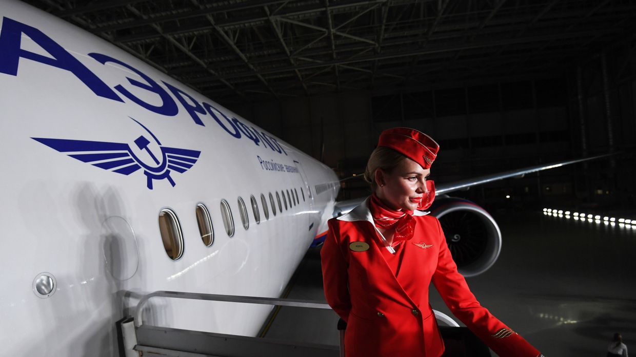 Презентация нового салона Boeing 777 Аэрофлота в аэропорту Шереметьево