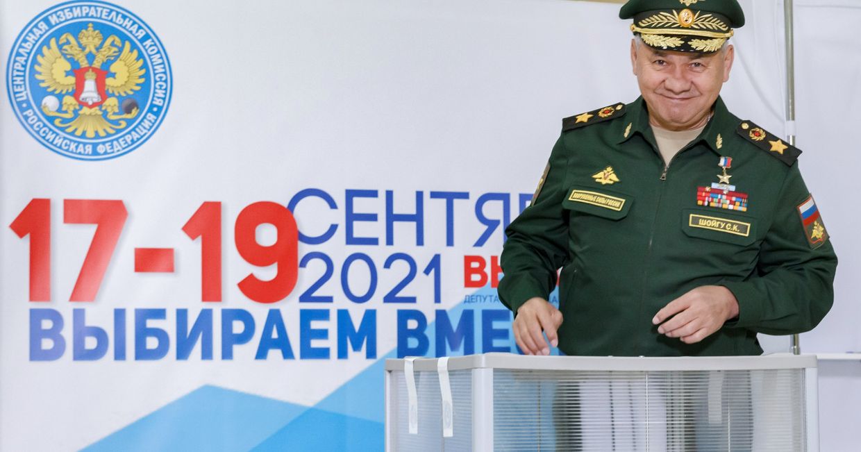 Министр обороны РФ  С. Шойгу проголосовал на выборах депутатов Госдумы
