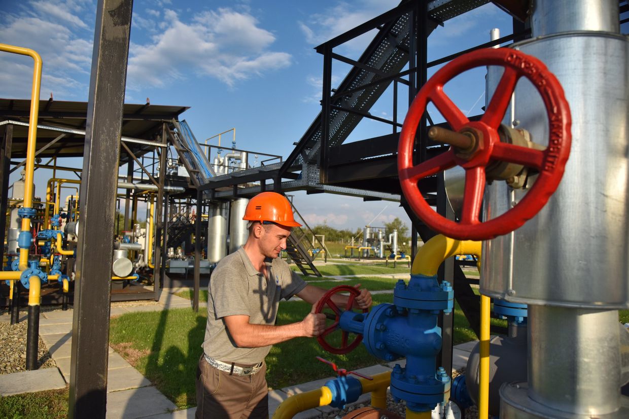 Комплекс подготовки экспортного газа на Украине