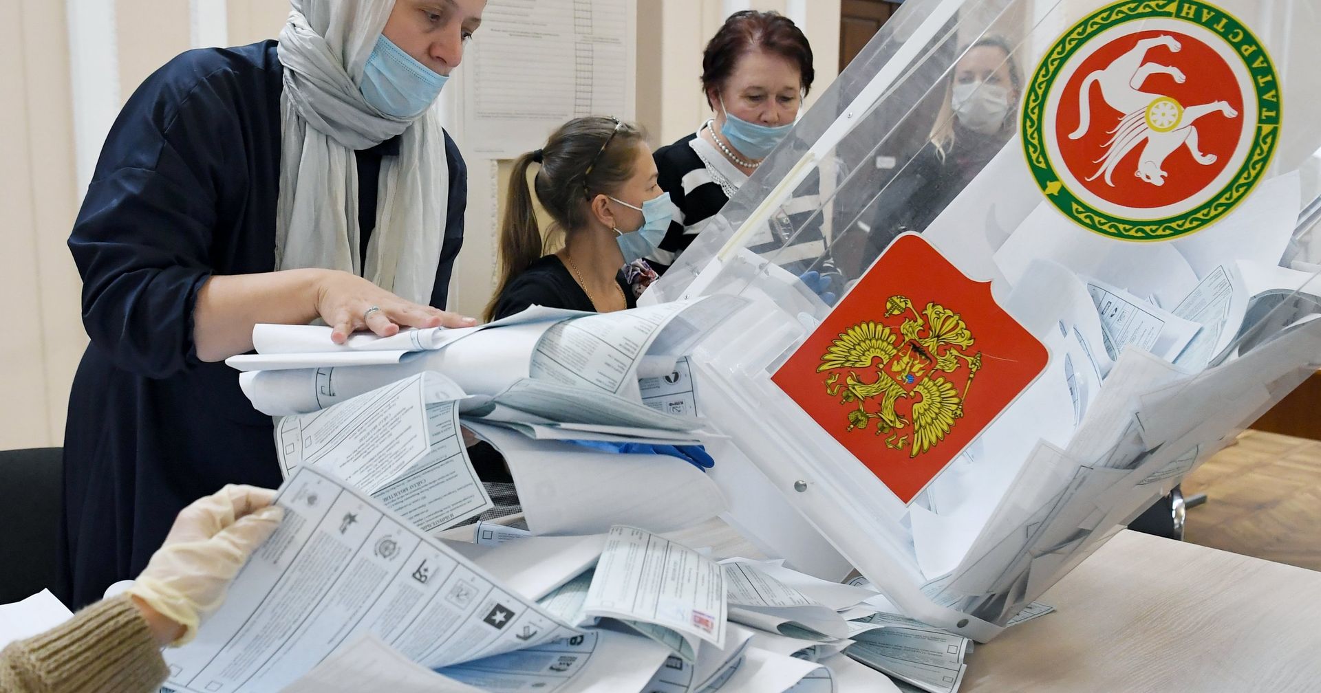 Подсчет голосов на выборах в единый день голосования Подсчет голосов на выборах в единый день голосования - ИноСМИ, 1920, 22.09.2021