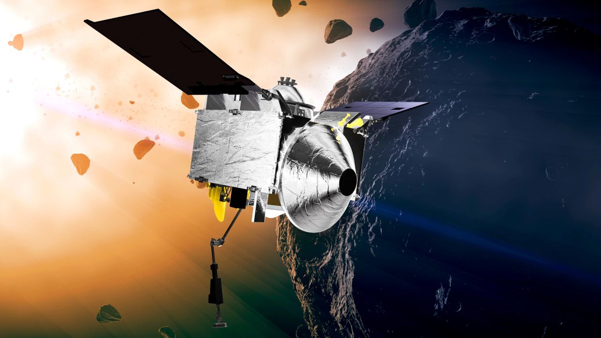 Автоматическая межпланетная станция OSIRIS-REx на астероиде Бенну