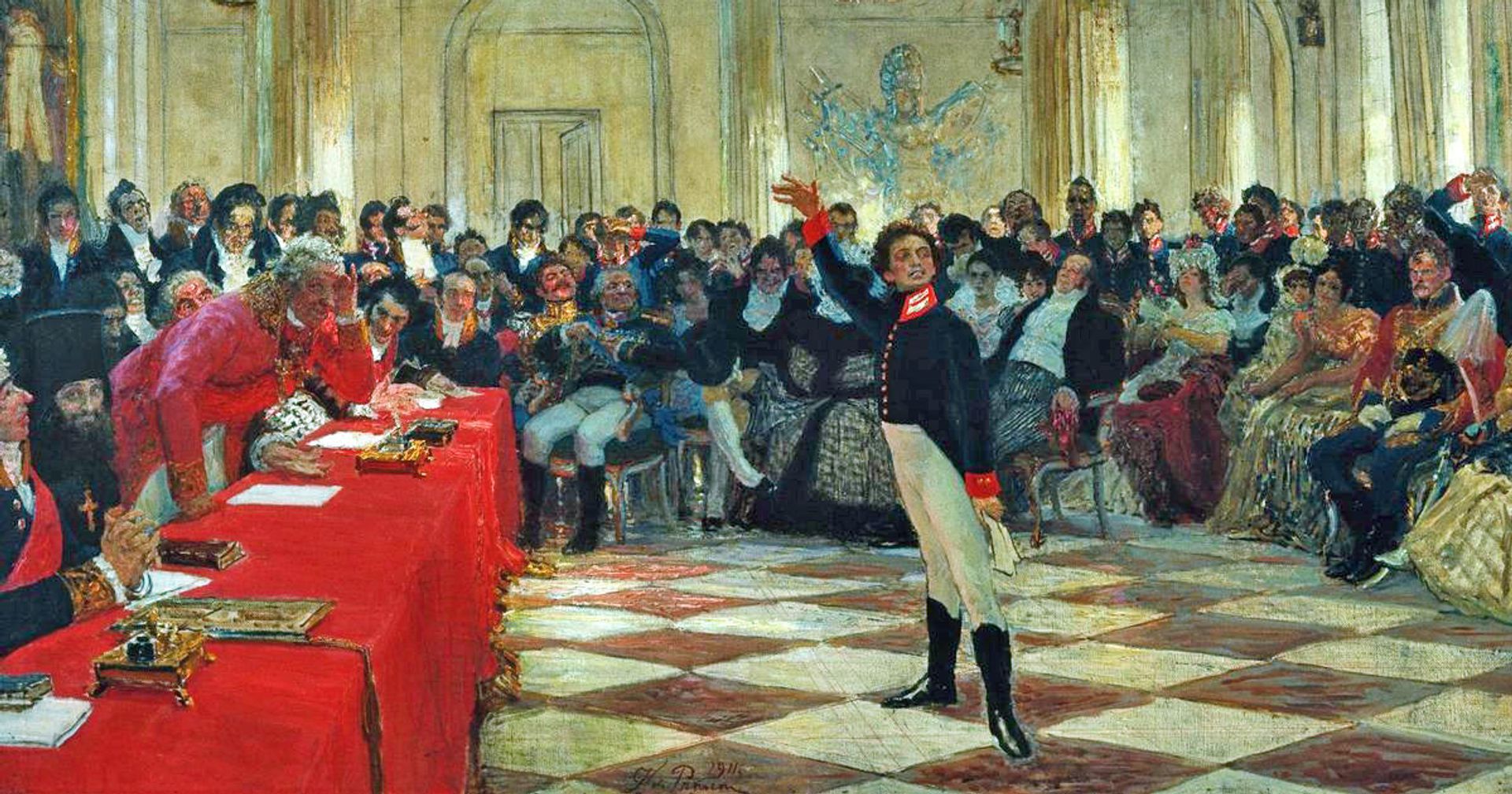А. С. Пушкин на экзамене в Царском Селе 8 января 1815 года - ИноСМИ, 1920, 26.09.2021