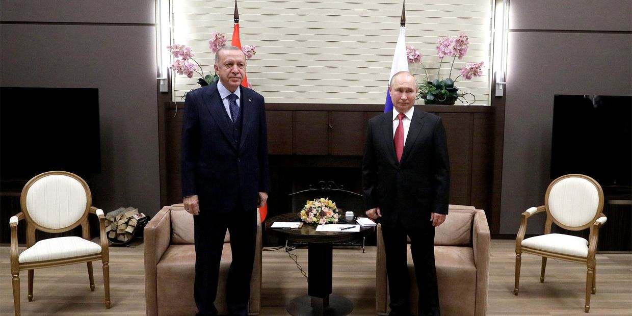 Президент РФ В. Путин провел переговоры с президентом Турции Р. Эрдоганом