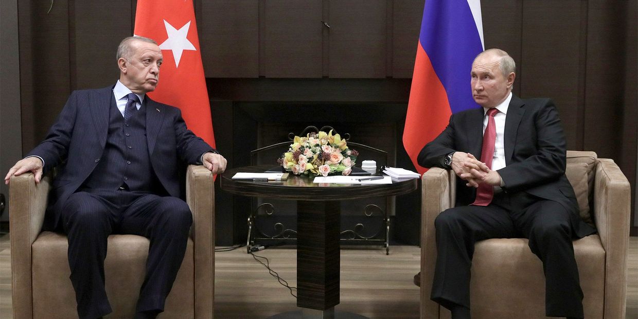 Президент РФ В. Путин провел переговоры с президентом Турции Р. Эрдоганом