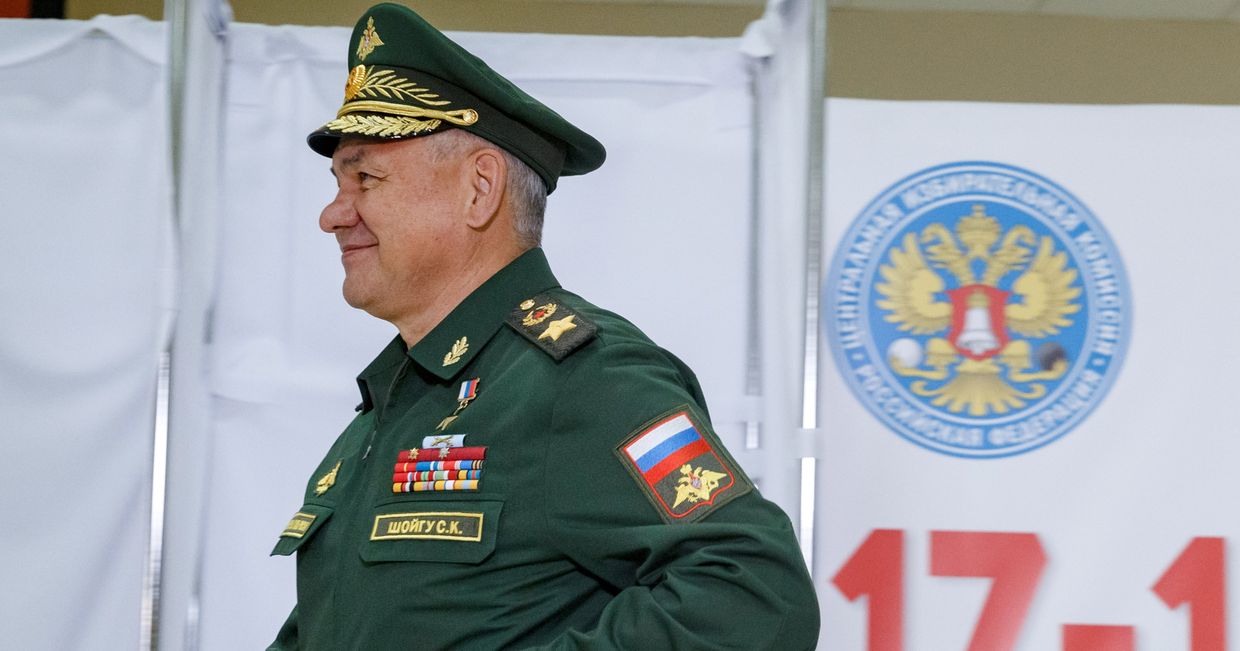 Министр обороны РФ  С. Шойгу проголосовал на выборах депутатов Госдумы