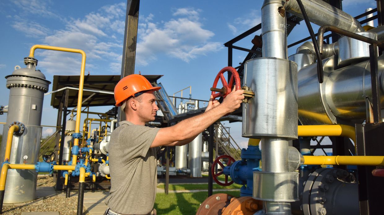 Комплекс подготовки экспортного газа на Украине