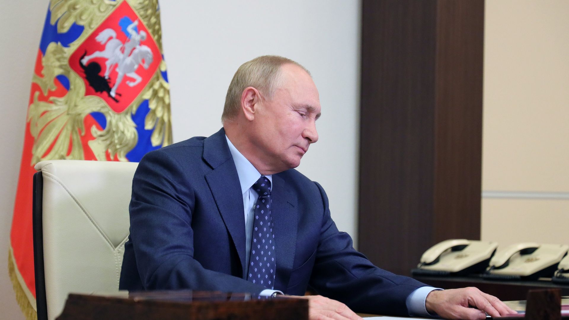 Президент РФ В. Путин провел заседание Совбеза РФ - ИноСМИ, 1920, 18.02.2022