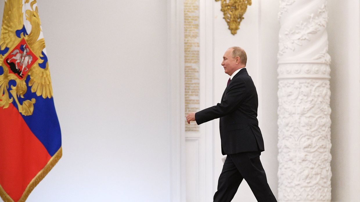 Встреча президента РФ В. Путина с  депутатами Госдумы РФ восьмого созыва