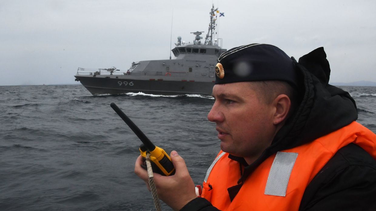 Российско-китайские учения Морское взаимодействие – 2021