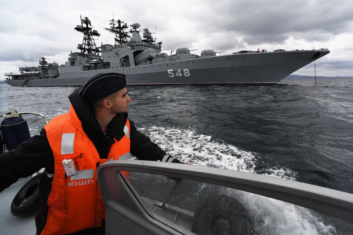 Российско-китайские учения Морское взаимодействие – 2021