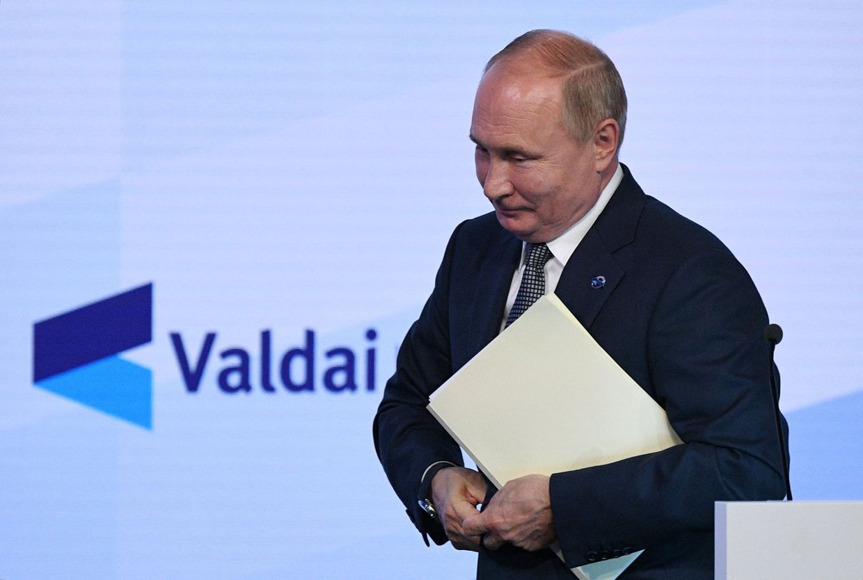 Президент РФ В. Путин принял участие в заседании клуба Валдай