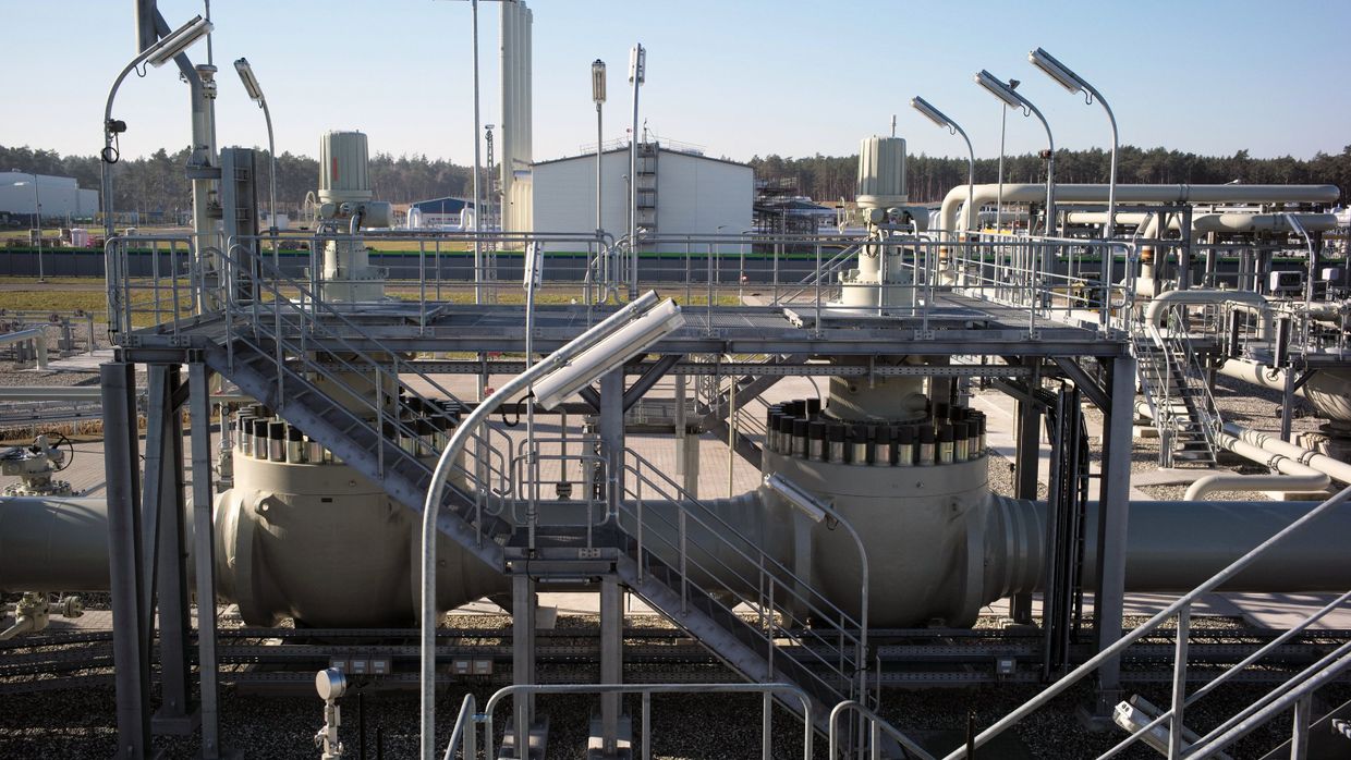 Береговые объекты газопровода Северный поток - 2 в городе Любмин в Германии