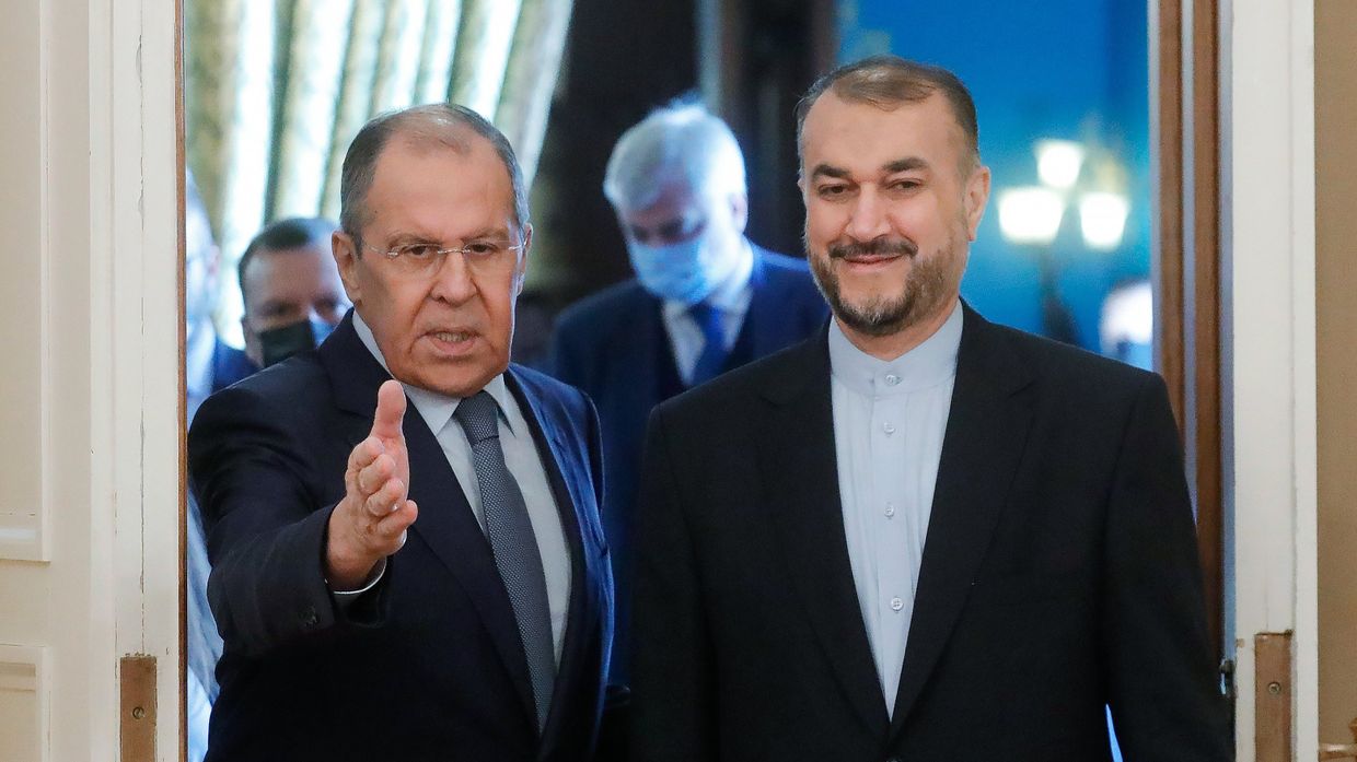 Встреча глав МИД РФ С. Лаврова и Ирана Х. А. Абдоллахияна в Москве