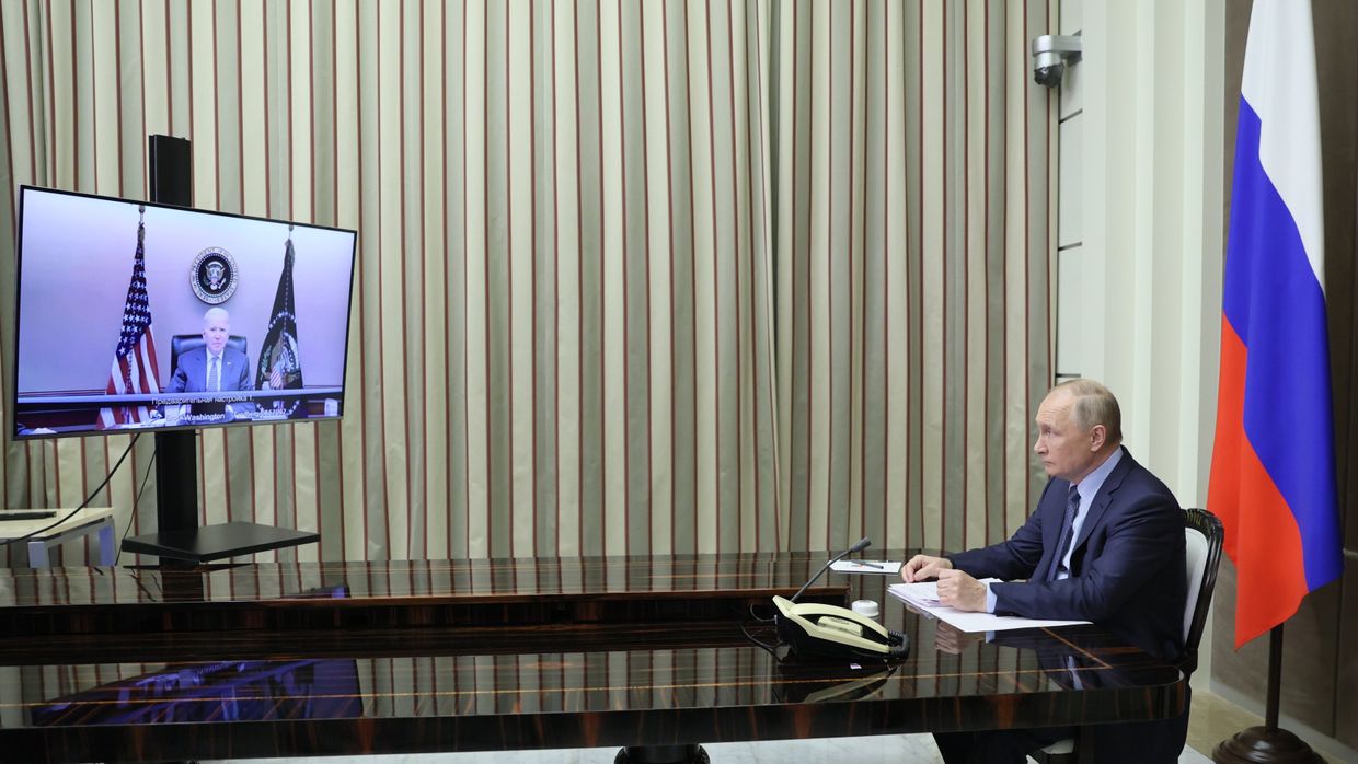 Переговоры президента РФ В. Путина и президента США Дж. Байдена