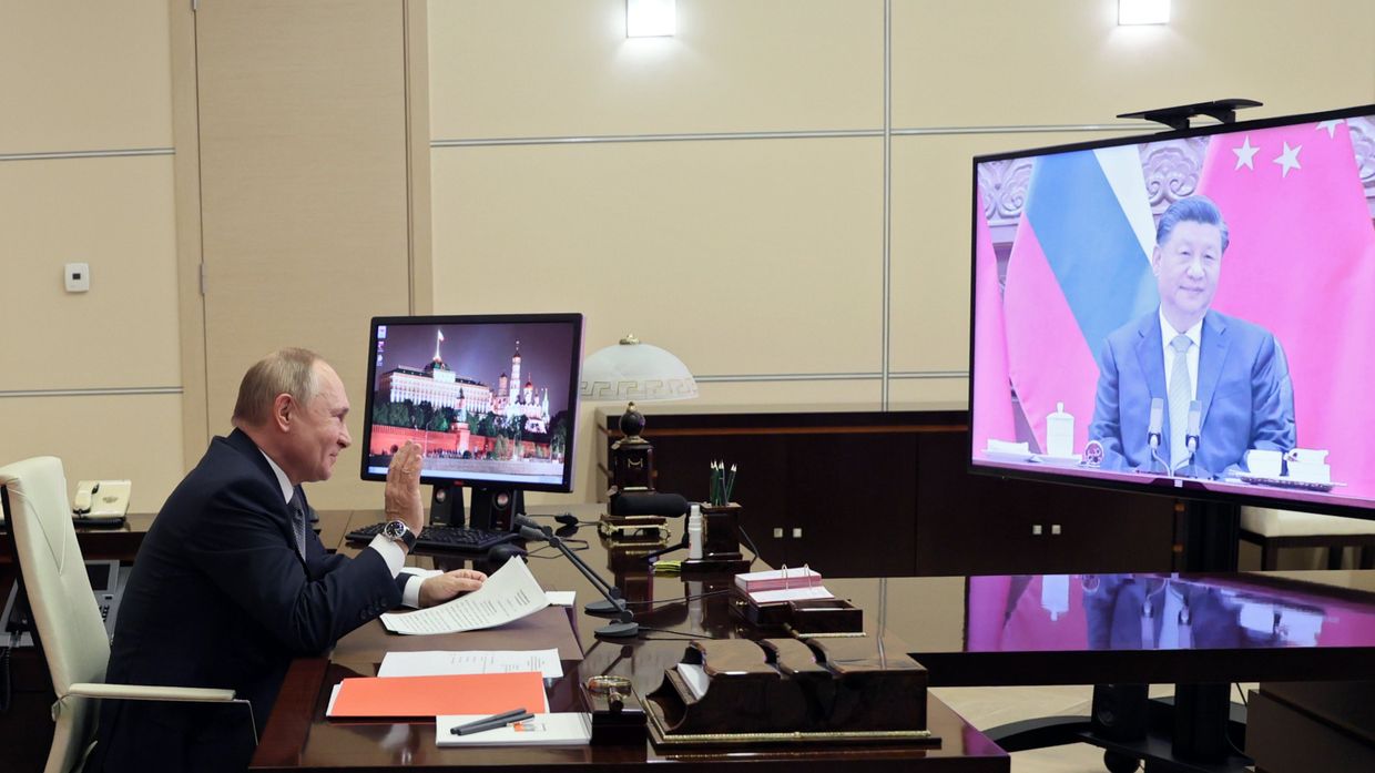 Переговоры президента РФ В. Путина с председателем КНР Си Цзиньпином