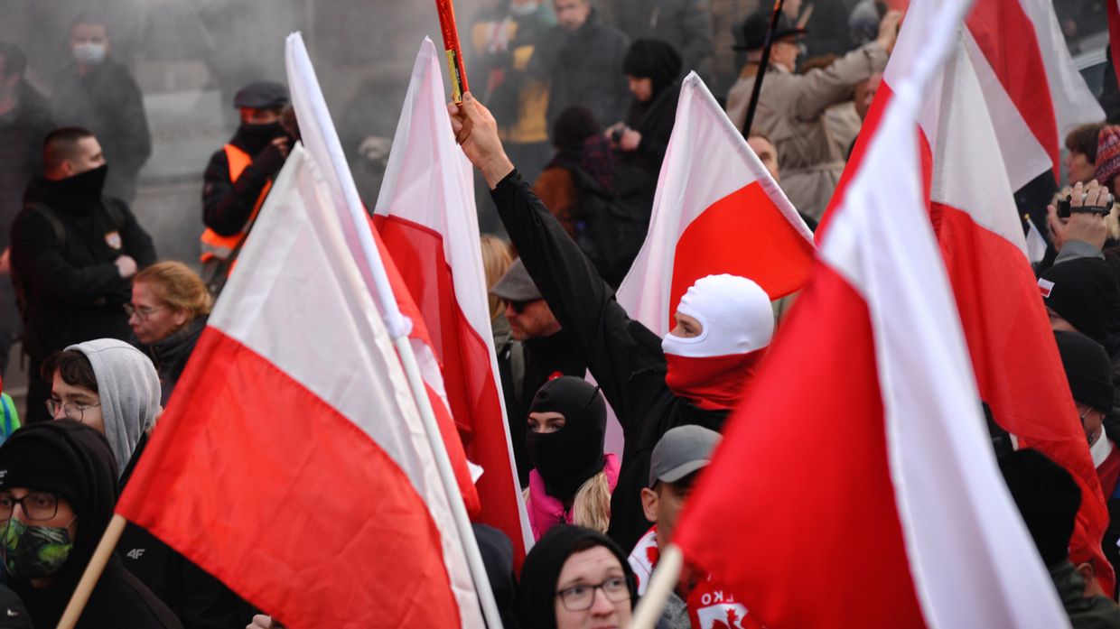 Марш националистов в Варшаве