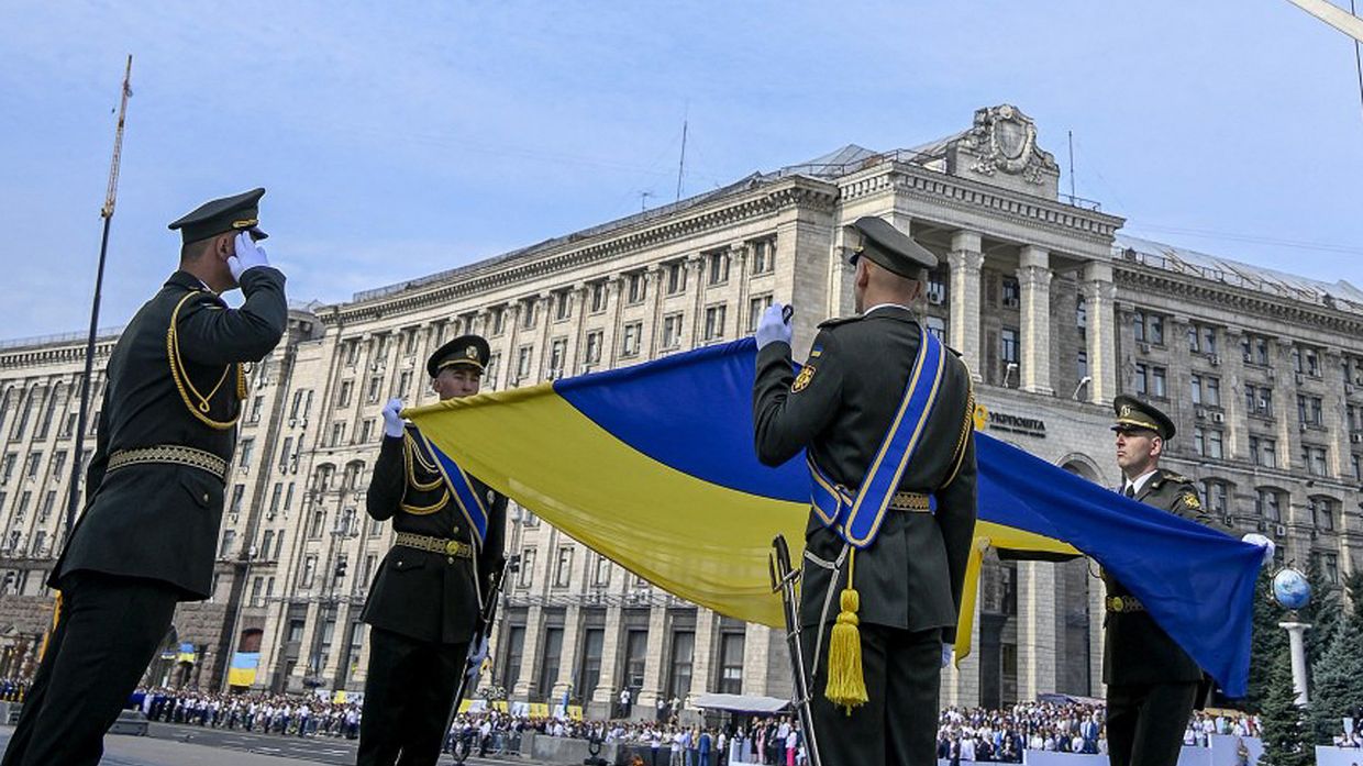 Военный парад в День Независимости Украины в Киеве