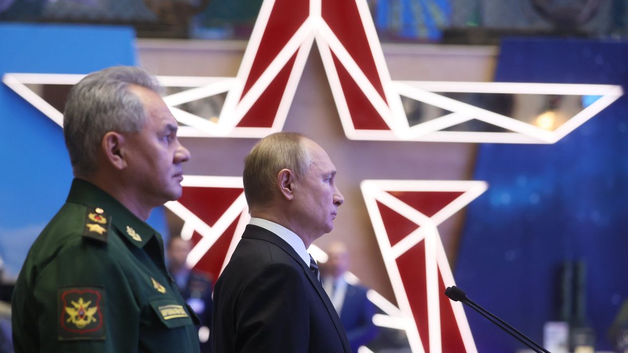 Президент РФ В. Путин провел расширенное заседание коллегии Минобороны РФ