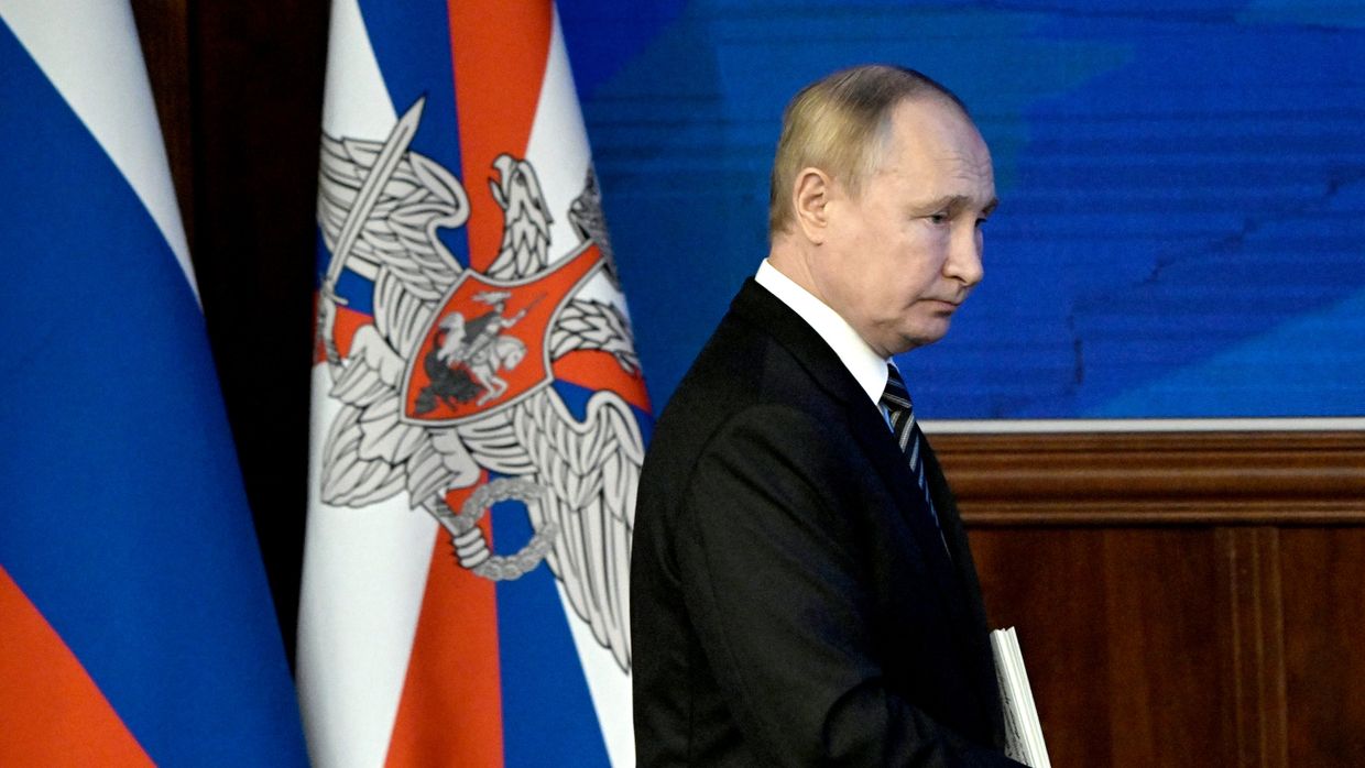 Президент РФ В. Путин провел расширенное заседание коллегии Минобороны РФ