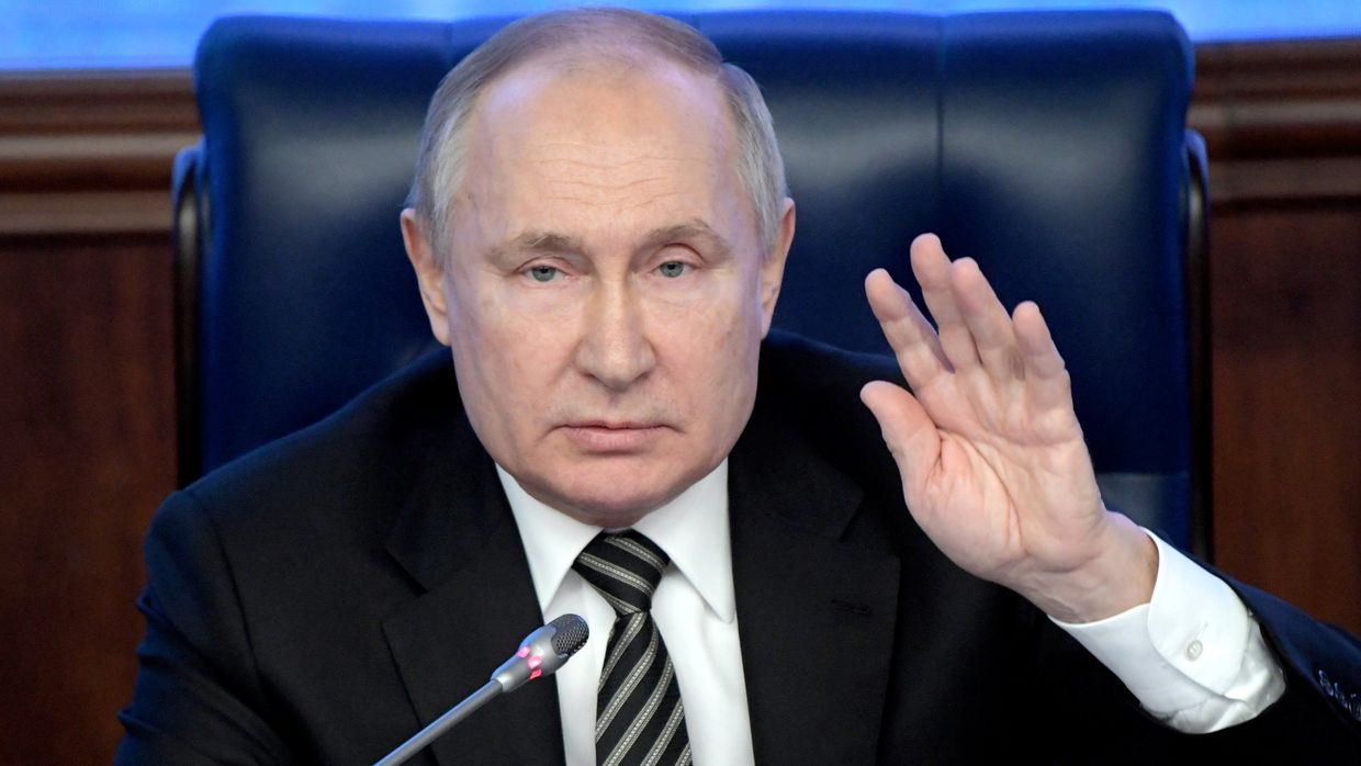 Президент РФ В. Путин провел расширенное заседание коллегии Минобороны РФ