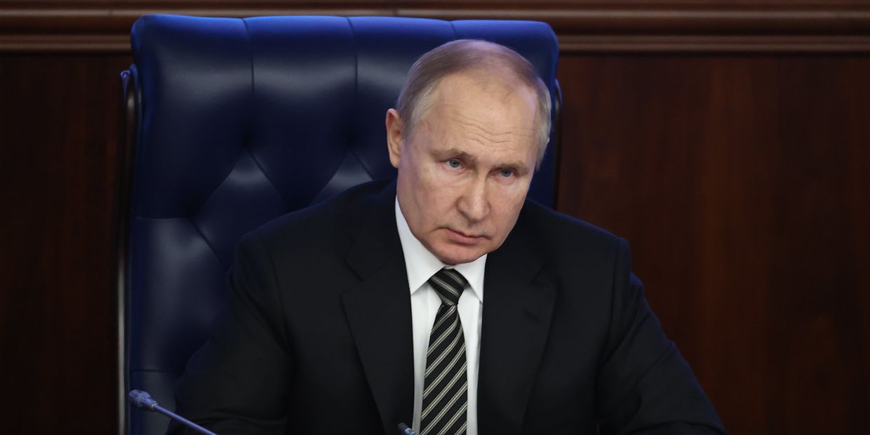 Президент РФ В. Путин провел расширенное заседание коллегии Минобороны РФ