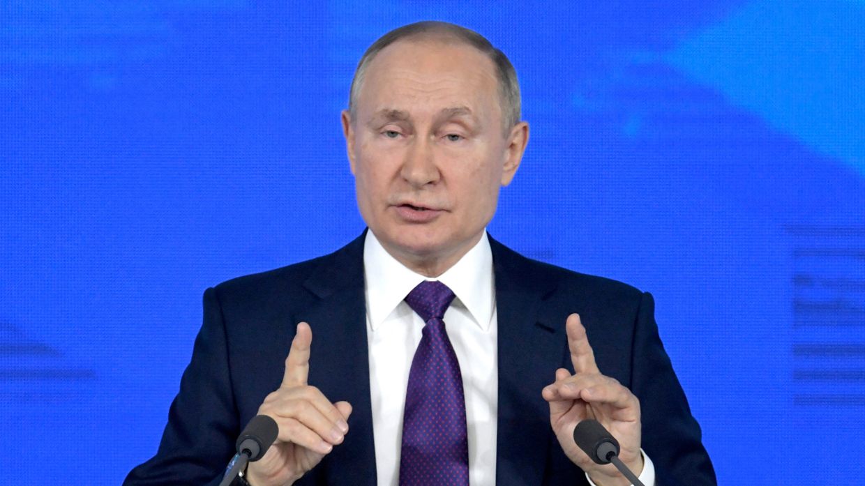 Ежегодная пресс-конференция президента России Владимира Путина