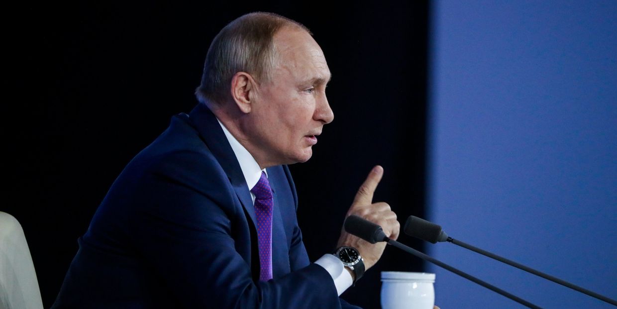 Ежегодная пресс-конференция президента России Владимира Путина