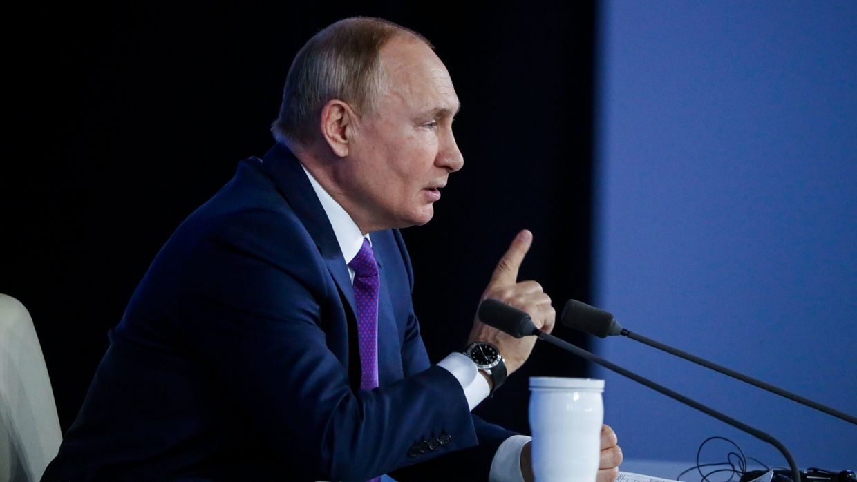 Ежегодная пресс-конференция президента России Владимира Путина