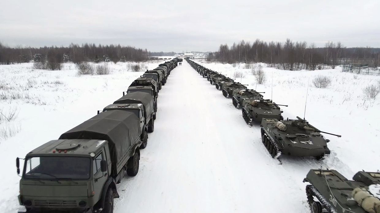 Отправка российской части миротворческого контингента в Казахстан